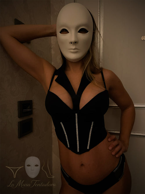 Conjunto Yamamay Privé usado para ti – corset + tanga, olor real