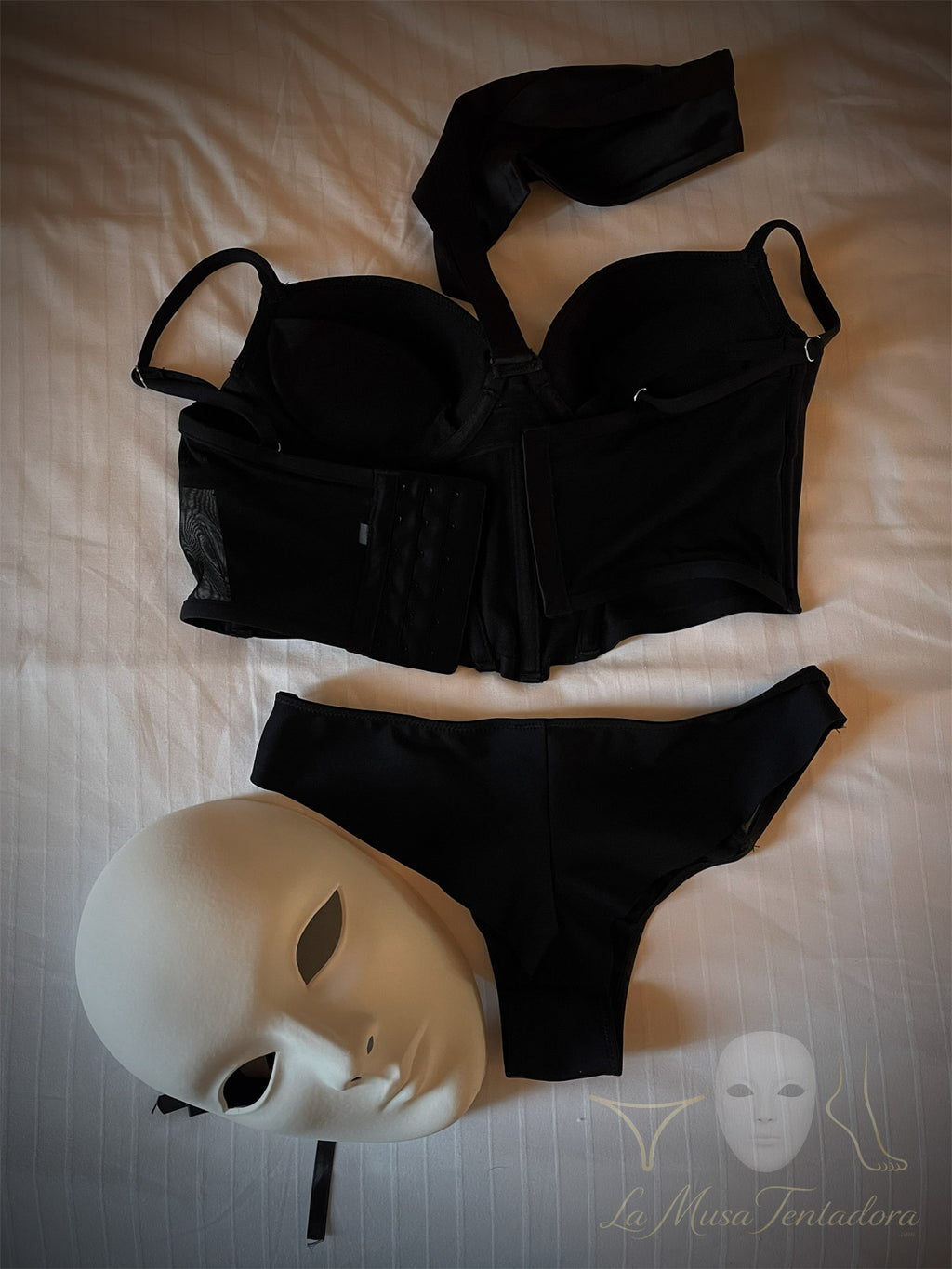 Conjunto Yamamay Privé usado para ti – corset + tanga, olor real